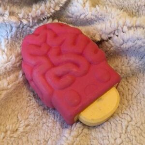 Bark Box Sold Out “Brain Fureeze” Rubber Super Chewer Squeaker Dog Chew Toy
